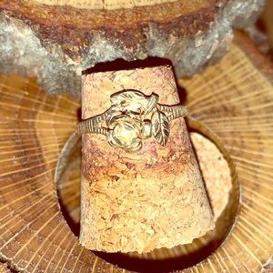 Vintage 10k Gold Rose Ring